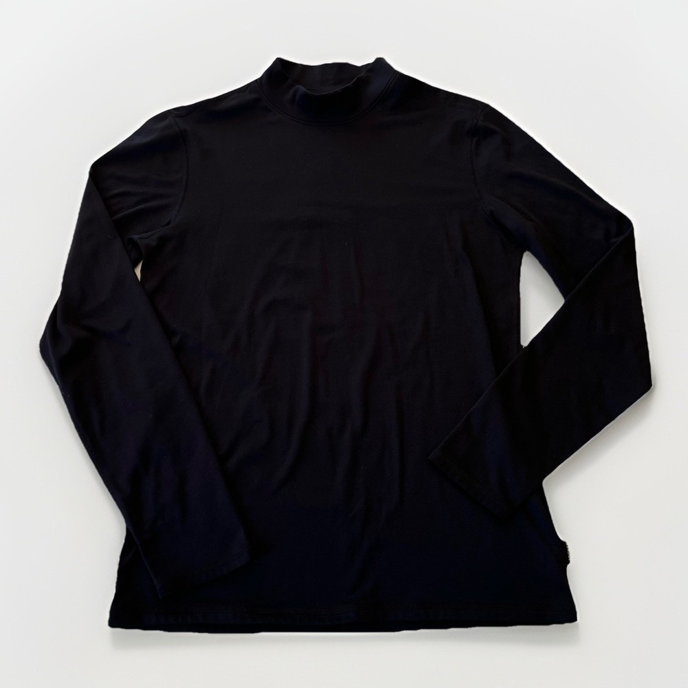 4/$25 Sale! Jockey Sport Women's Long Sleeve Mock Neck Size‎ Small Black Stretch
